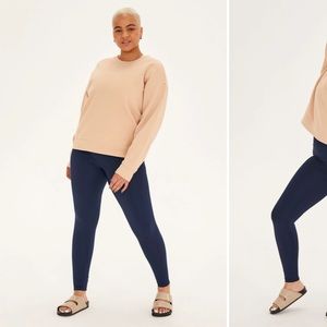 Girlfriend collective luxe leggings navy size s